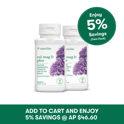 Nutrilite Cal Mag D Plus Twin Pack - 180 Tablets x 2