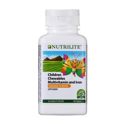 Nutrilite Children Chewables Multivitamin and Iron  - 100 tab