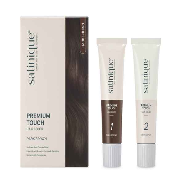 Satinique Premium Touch Hair Color- Dark Brown | Hair Colour Range