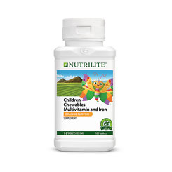 Nutrilite Children Chewables Multivitamin and Iron  - 100 Tablets