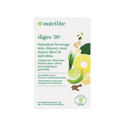Nutrilite Digez 50+ Botanical Beverage Mix Chicory Root, Maize Fiber & Spirulina