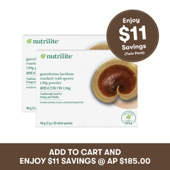Nutrilite Ganoderma Lucidum Cracked-Wall Spores Twin Pack