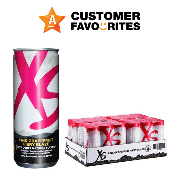 XS Energy Drink Pink Grapefruit Fiery Blaze (4 packs of 6 cans) XS